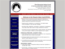 Tablet Screenshot of pinnaclevaluefund.com